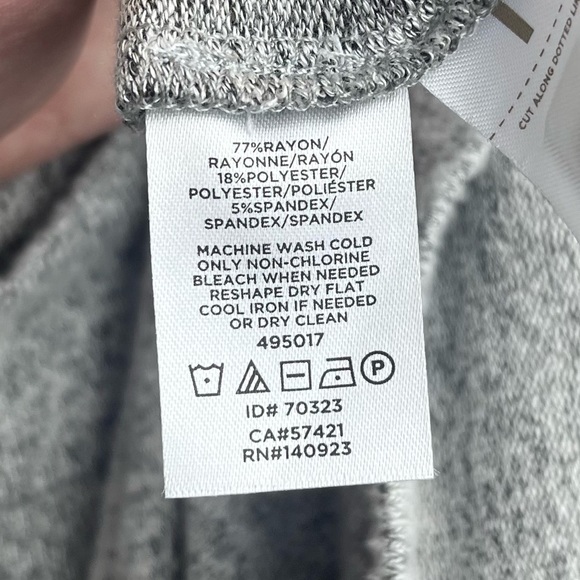 NWT Lou & Grey Brushmarl Mock Neck Cocoon Long Sleeve Dress Size Small - Picture 5 of 5